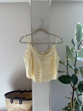 Flannel Lenny Satin Lace Cami